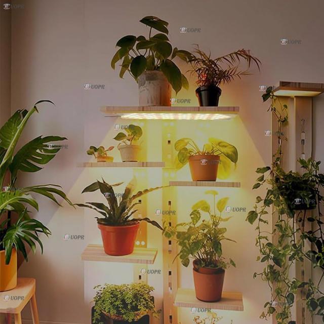 4pcs LED植物育成ライト 調光可能 植物成長ライト 暖色系 四枚パネル