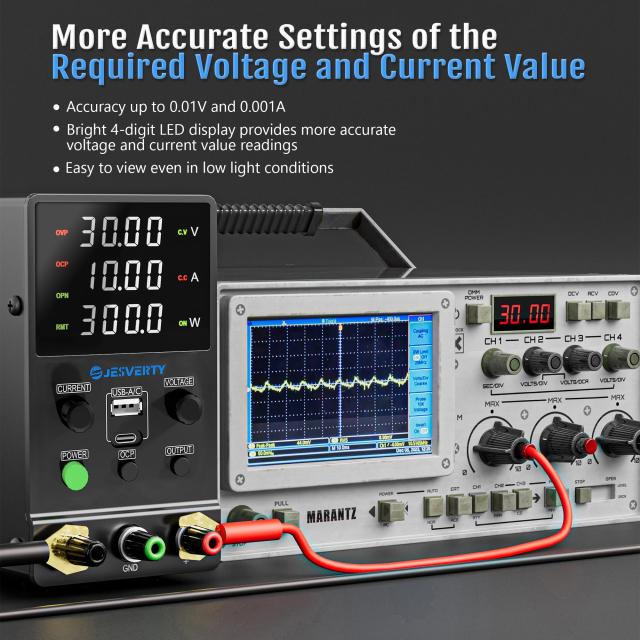 Jesverty 直流安定化電源新型SPS-6005M（60V/5A） 、0-60V 0-5A電圧