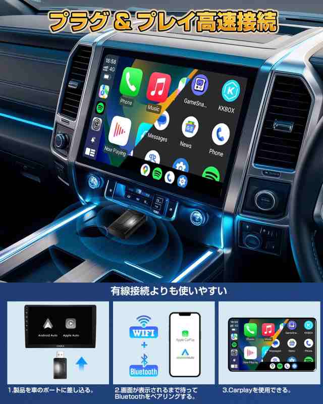 コンパクトな設計 ワイヤレスアダプター最新登場】HEYINCAR+