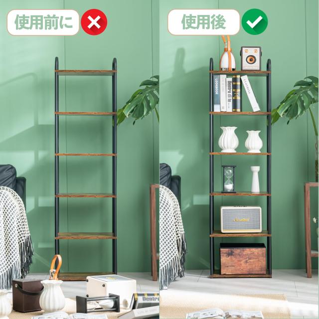 HCHQHS キッチンラック おしゃれ オープンシェルフ 本棚 隙間 キッチン