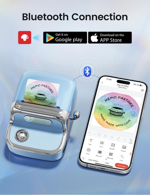 Phomemo M150 多機能コンパクトラベルプリンター - スマホ連携、Bluetooth対応、20〜50mm幅対応、1ロール同梱、業務用・家庭用_1
