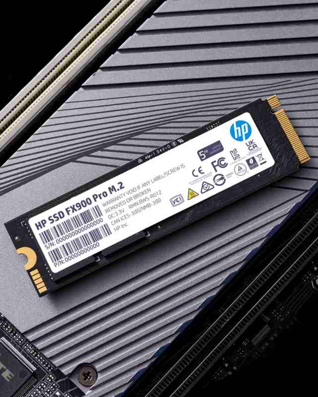 HP FX900 Pro 4TB SSD DRAMキャッシュ搭載 NVMe1.4 M.2 Type 2280 PCIe Gen4×4 最大読込：7400MB/s (R:7400MB/s、W:6700MB/s) 内蔵SSD 