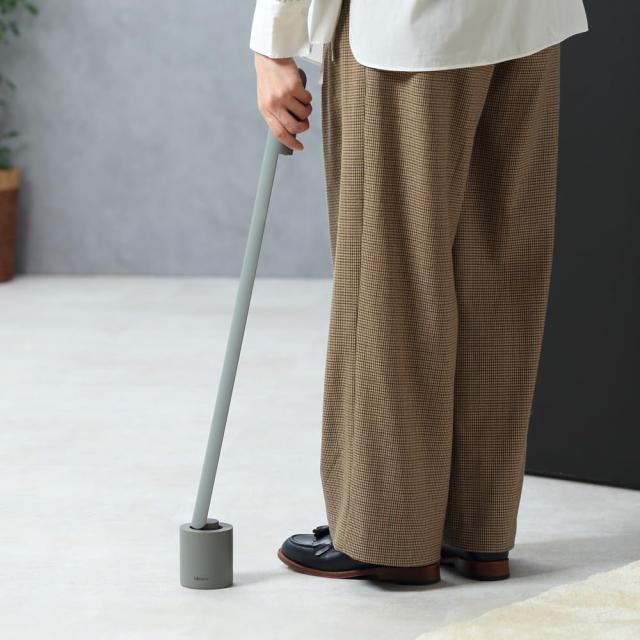 ideaco(イデアコ) スタンド付き ロング 靴べら 65cm アッシュグレー
