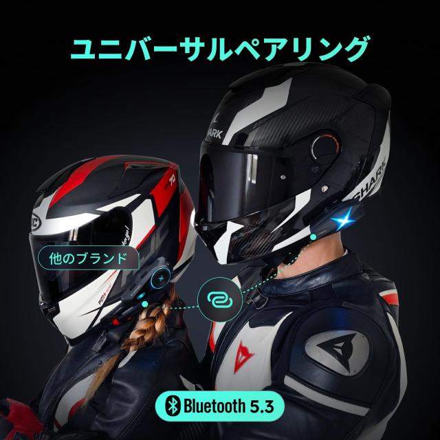 ASMAX F1 バイク インカム 10人同時メッシュ通信可能 Bluetooth5.3