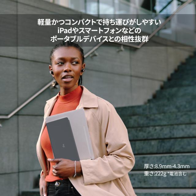 ロジクール KEYS TO GO 2 ワイヤレス キーボード iK1043GRUd 薄型 軽量 222g Bluetooth ワイヤレスキーボード 無線 Easy-Switch 日本語配の通販は