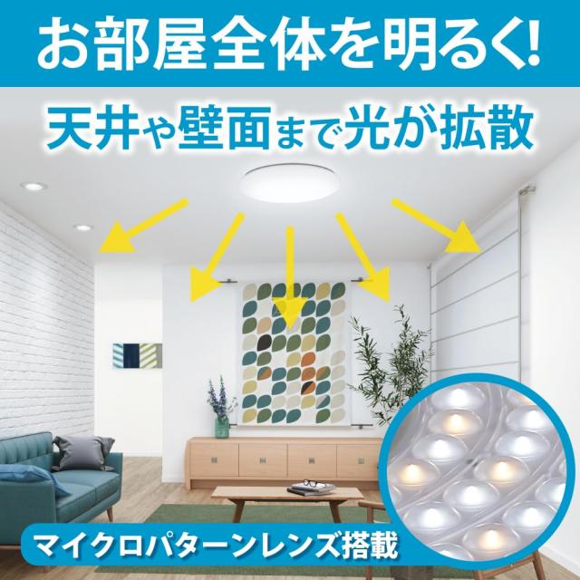 HotaluX（ホタルクス） ＜日本製＞ LEDシーリングライト HLDZ12662SGA 適用畳数~12畳 (日本照明工業会基準) 5499lm 調光タイプ 常夜灯 ホタ_5