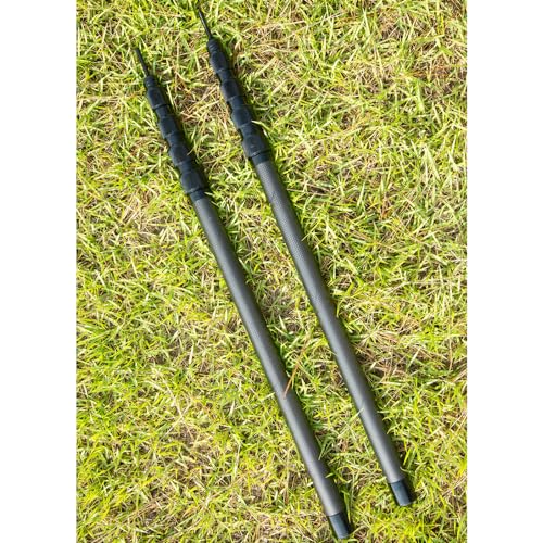 BBQCTR カーボン ポール 伸縮 タープポール メイン 軽量 50~210cm 2本セット コンパクト キャンプ（改良後） BBQCTR カーボン ポール 伸縮 タープポール メイン 軽量 50~210cm 2本