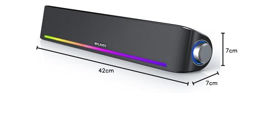 Nylavee PCスピーカー サウンドバー Bluetooth5.0 & AUX接続 4 Nylavee PCスピーカー サウンドバー Bluetooth5.0 & AUX接続 4