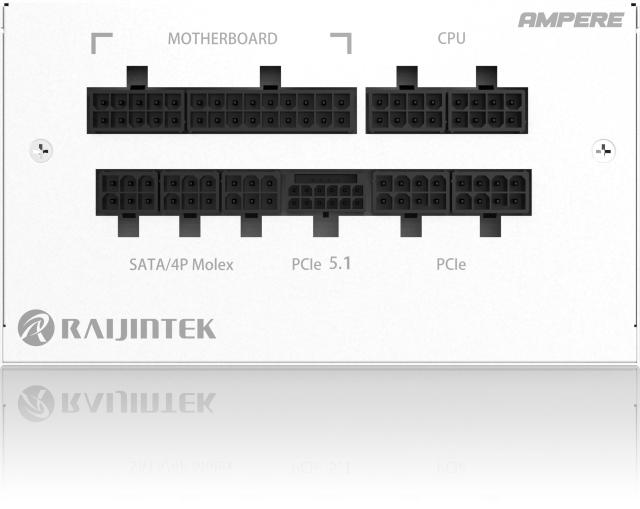 RAIJINTEK AMPERE 1200 WHITE 電源ユニット ATX3.1対応 80PLUS