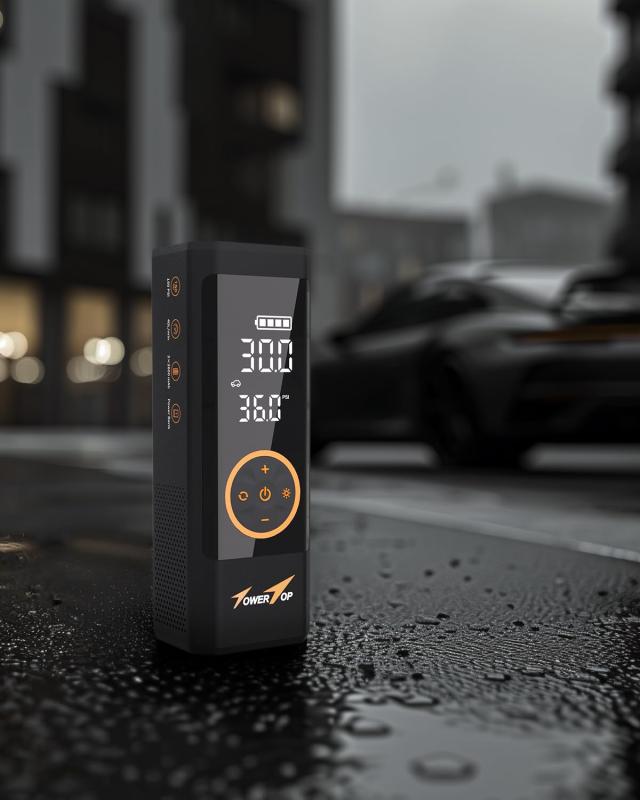 電動空気入れ 車 自動車 バイク 電動エアーポンプ 7800mAh 40L/min 充電式 自転車 英米仏対応 150PSI 空気圧検知 自動停止 モバイルバッ_7