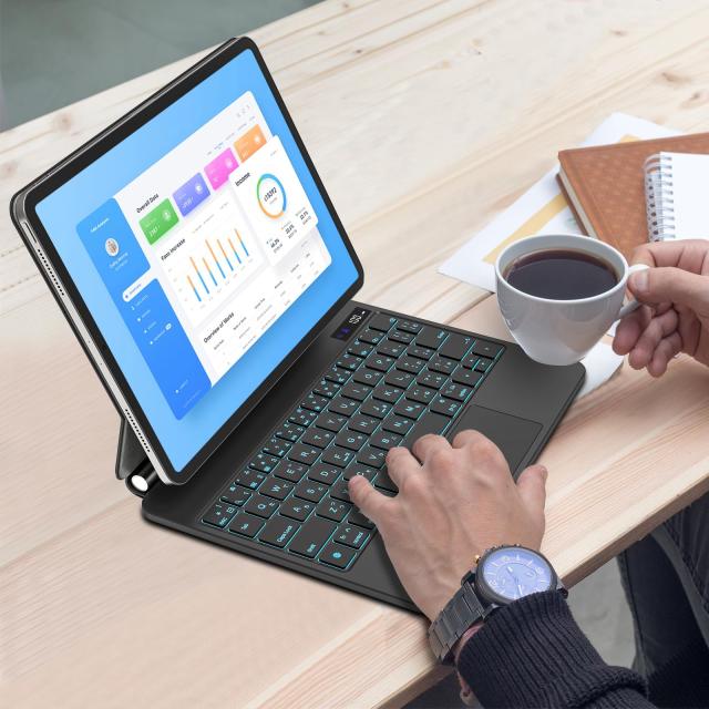 QERDAOYI マジックキーボード 2025 iPad 第11世代11 インチ A16 ＆iPad第10世代10.9インチ（A2696/A2757/A2777）に対応 日本語配列 高精度_6