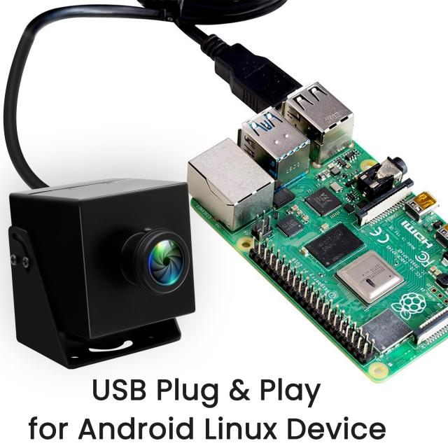 ELP 48MP USBカメラ 8KウルトラHD USBカメラ 200度広角魚眼レンズ付き