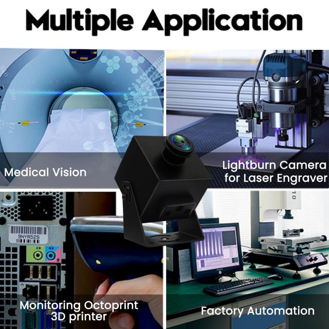 ELP 48MP USBカメラ 8KウルトラHD USBカメラ 200度広角魚眼レンズ付き