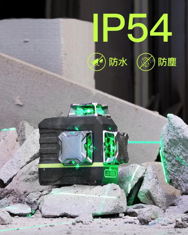 LasGoo レーザ気泡管水準器 セルフレベリング 360°x3 グリーンクロス生産ライン レーザ物の具 工事や絵図の吊り下げに、遠隔操作付き添い人、プロフ