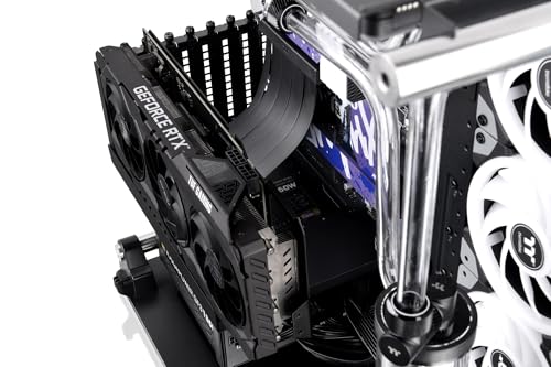 Thermaltake PCI-E 4.0 Dual 90 Degree Riser Cable 130mm Black AC-071-CO1OTN-C1 CS9320_9