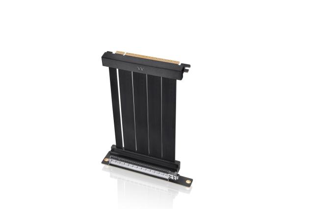Thermaltake PCI-E 4.0 Dual 90 Degree Riser Cable 130mm Black AC-071-CO1OTN-C1 CS9320_2