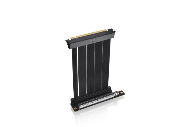 Thermaltake PCI-E 4.0 Dual 90 Degree Riser Cable 130mm Black AC-071-CO1OTN-C1 CS9320_3