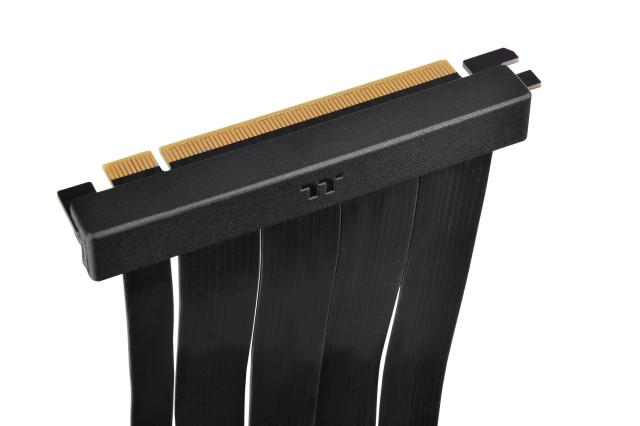 Thermaltake PCI-E 4.0 Dual 90 Degree Riser Cable 130mm Black AC-071-CO1OTN-C1 CS9320_6