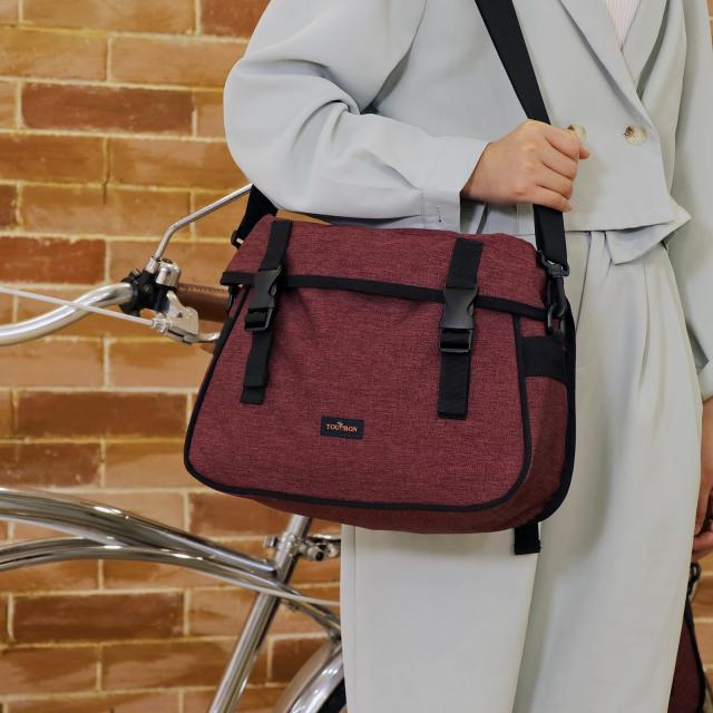 TOURBON 自転車 バッグ パニエバッグ リアバッグ バイク用 通勤 通学 旅行 ショルダーバッグ 大容量 17L