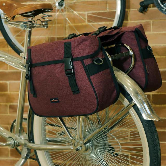 TOURBON 自転車 バッグ パニエバッグ リアバッグ バイク用 通勤 通学 旅行 ショルダーバッグ 大容量 17L