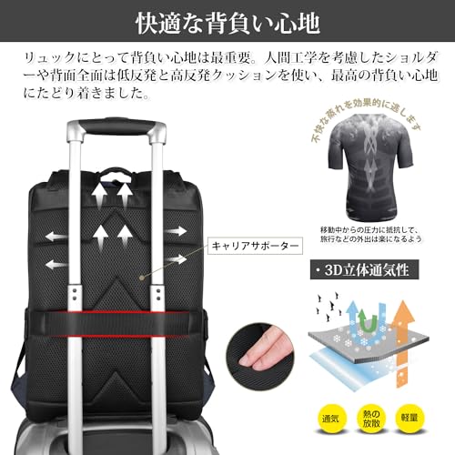 ecoofee] リュック ビジネスリュック メンズ 防水 15.6インチ PC