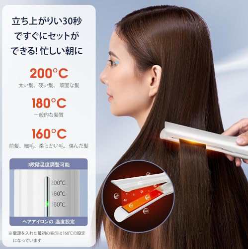 ヘアアイロン コードレス ストレートアイロン ミニ 小型 持ち運び 両用 USB充電式 ヘアアイロン 2way カール 前髪用 ヘアアイロン  誤起動の通販はau PAY マーケット - hkマーケット | au PAY マーケット－通販サイト