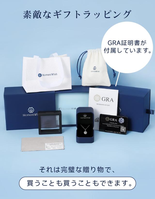 MomentWish モアサナイト ピアス, 1 カラット ピアス ダイヤモンド