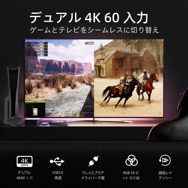 Osee GoStream M2 ストリーミング用キャプチャーカード 、 ストリームスイッチ付きデュアル 4K HDMI 入力キャプチャーカード ビデオキャ_1