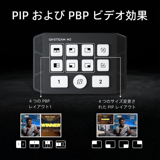 Osee GoStream M2 ストリーミング用キャプチャーカード 、 ストリームスイッチ付きデュアル 4K HDMI 入力キャプチャーカード ビデオキャ_2