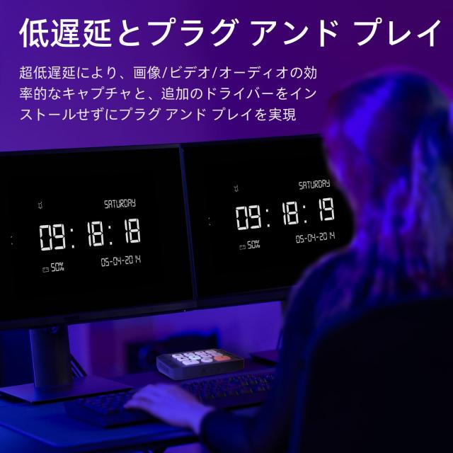 Osee GoStream M2 ストリーミング用キャプチャーカード 、 ストリームスイッチ付きデュアル 4K HDMI 入力キャプチャーカード ビデオキャ_4