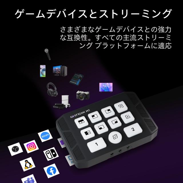 Osee GoStream M2 ストリーミング用キャプチャーカード 、 ストリームスイッチ付きデュアル 4K HDMI 入力キャプチャーカード ビデオキャ_5