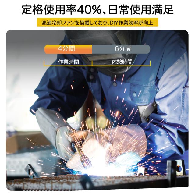 HZXVOGEN 半自動溶接機 100V 120A 1台3役 ノンガスMIG？被覆アーク