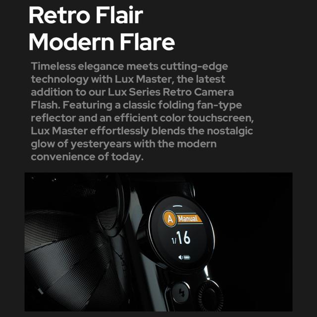 GODOX Lux Master レトロカメラフラッシュ、TTL対応、2.4GワイヤレスX