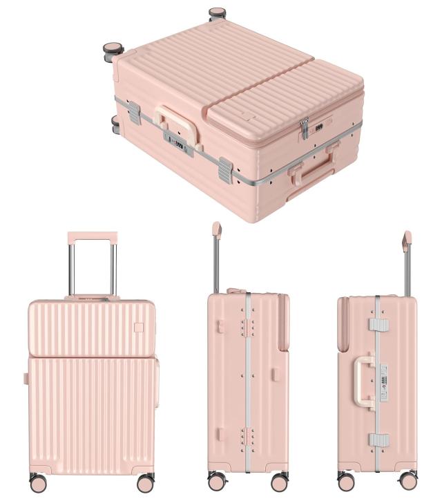 Ashard] スーツケース 多機能 機内持ち込み ピュアPC材質 TSAロック