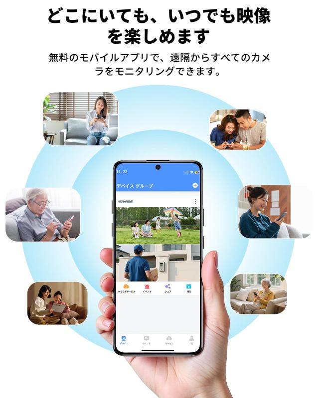 【500万画素・122°超広角】OHWOAI HD-AHD-アナログ防犯カメラセット 屋外対応 監視カメラ 録画機セット 防水・赤外線・遠隔監視対応 2台