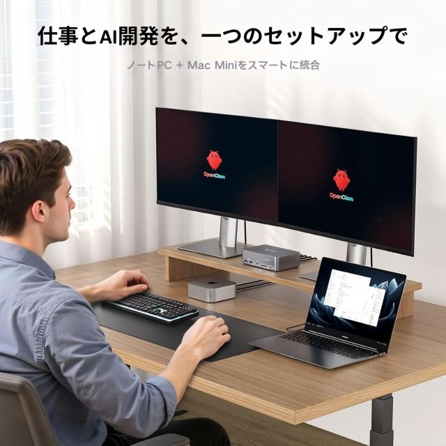 AV Access USB-C 12 in1ドッキングステーションの2入力2出力 KVM切替器 