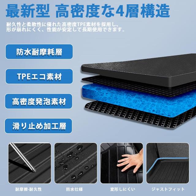 新型 ステップワゴン RP6 RP7 RP8 専用 フロアマット+セカンドマット+ラゲッジマット ガソリン車専用 STEPWGN AIR SPADA RP系 6代目 車種_1