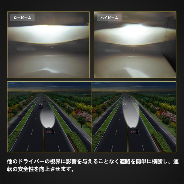 Motikvans ラングラー ヘッドライト 7インチ ledイエローウィンカーやホワイトDRL機能付き Hi/Lo切替型 ラングラー JK TJ トヨタ FJクル_2