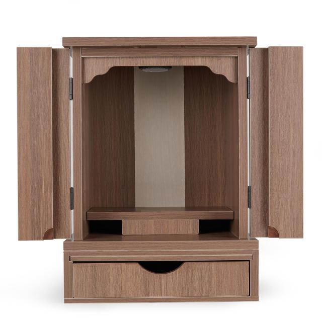 木々語り ミニ仏壇 ミニ モダン 新12号【LED照明付】【桜シールをプレゼント】幅33cm 奥行き26cm 高さ36cm/小さな/コンパクト リビング