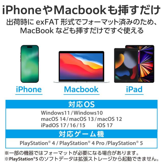エレコム SSD 外付け 1TB USB3.2 (Gen1) iPhone対応 Type-C/Type-A 両対応 回転式コネクタカバー exFATフォーマット ESD-EPA1000GSV_3