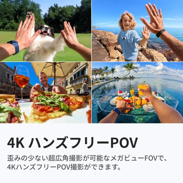 Insta360 GO 3S 128GB - 4K小型ポータブルVlogカメラ、ハンズフリーPOV、どこでもマウント、手ブレ補正、バッテリー寿命140分、10m防水、_2