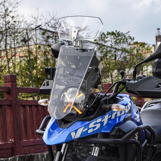 Motikvans Vストローム250用 LED ヘッドライト+風防+ 拡張ラックキット