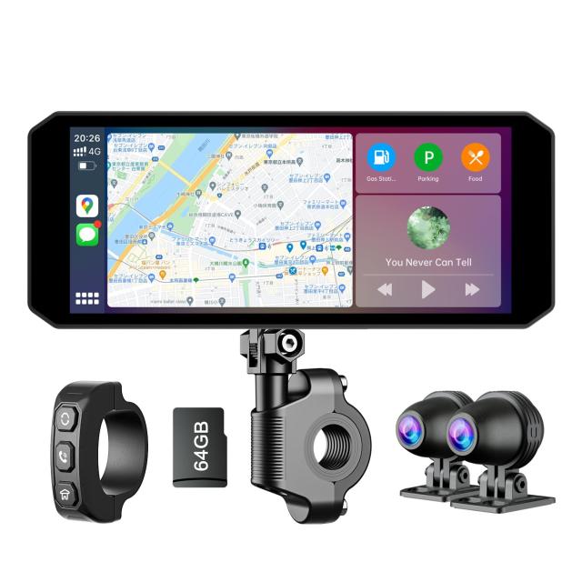 Changer バイク ドラレコ 7インチ大画面 Carplay/Android Auto対応