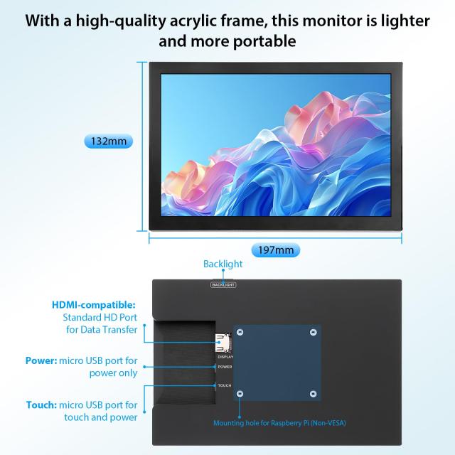 ELECROW 8インチ タッチスクリーン ポータブルモニター – IPS液晶 ELECROW 8インチ タッチスクリーン ポータブルモニター ？ IPS液晶