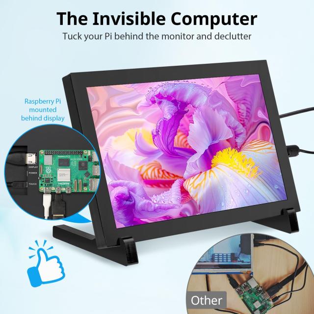 ELECROW 8インチ タッチスクリーン ポータブルモニター ？ IPS液晶 1280x800 解像度、Raspberry Pi 5/400/4/3、Windows 11/10/8/7、Jetson_6