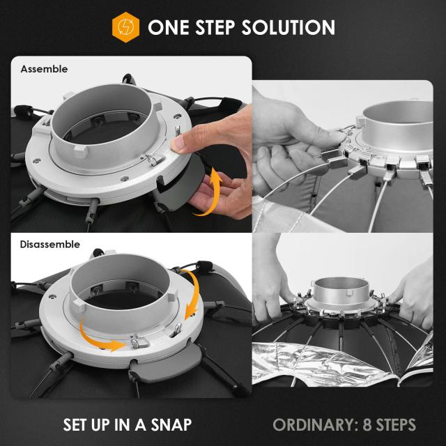 TARION 八角形ソフトボックス90cm ワンタッチ クイックリリース