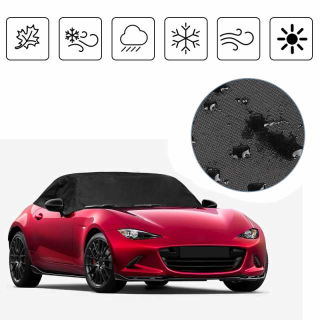 SyayouHin マツダ ロードスター ND5RC 2016〜2024 ハーフボディカバー 600D (マツダ ロードスター H27.5〜R5.12,ブラック)の通販は SyayouHin マツダ ロードスター ND5RC 2016〜2024 ハーフボディカバー 600D (マツダ ロードスター H27.5〜R5.12,ブラック)の通販は