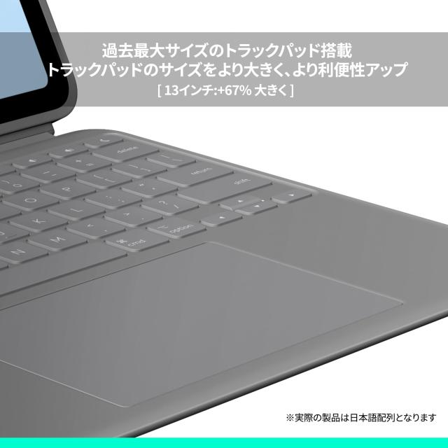 ロジクール Combo Touch iPad Air 13インチ M3 ＆ M2 iK1277GRA キーボード付き ケース 軽量 日本語配列 キーボード 第4世代 第5世代 スマ_3