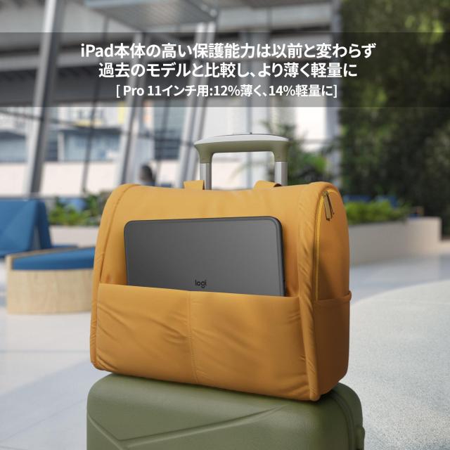 ロジクール Combo Touch iPad Pro 11インチ M4 iK1177GRA キーボード付き ケース 軽量 日本語配列 キーボード スマートコネクタ グラファ