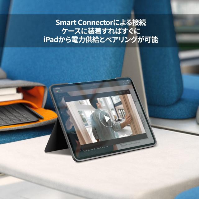 ロジクール Combo Touch iPad Pro 11インチ M4 iK1177GRA キーボード付き ケース 軽量 日本語配列 キーボード スマートコネクタ グラファ
